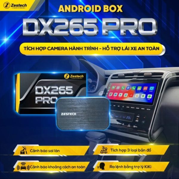 Android Box Dx265 Pro Tich Hop Cam Hanh Trinh