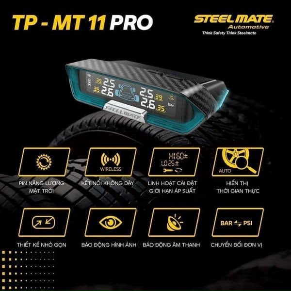 CẢm BiẾn Áp SuẤt LỐp Steelmate Tp Mt11 Pro (1)